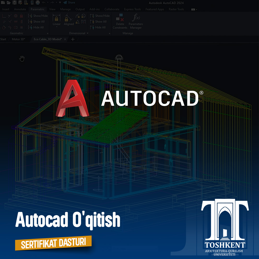 Autocad O'qitish Sertifikat Dasturi