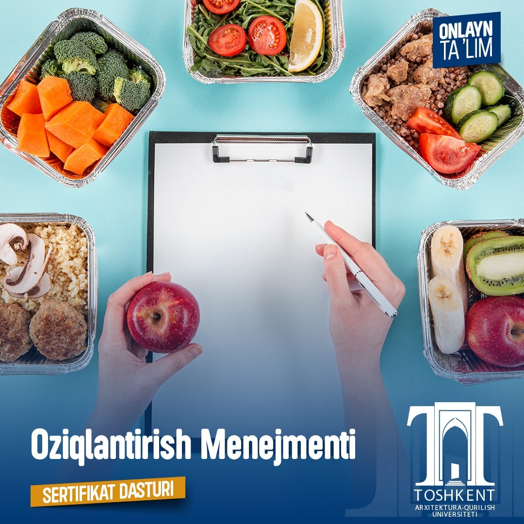 Oziqlantirish Menejmenti Sertifikat Dasturi